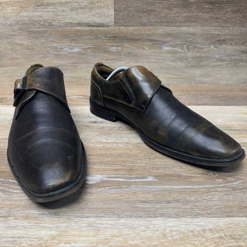 Florsheim Sorrento Brown Monk Strap Dress Shoe Men's Size 10.5 - Picture 6 of 7